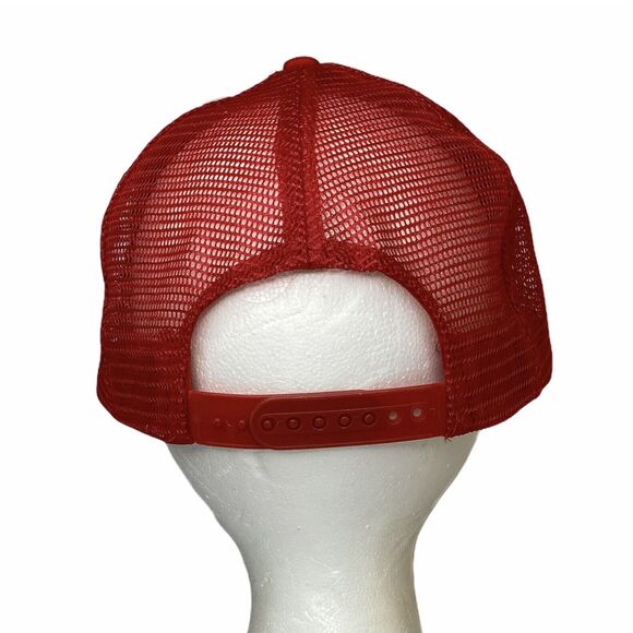 Vtg Annual Pigout Trucker Hat Red Snap Back Gold Medal BBQ Block Party Tailgate - Picture 6 of 12